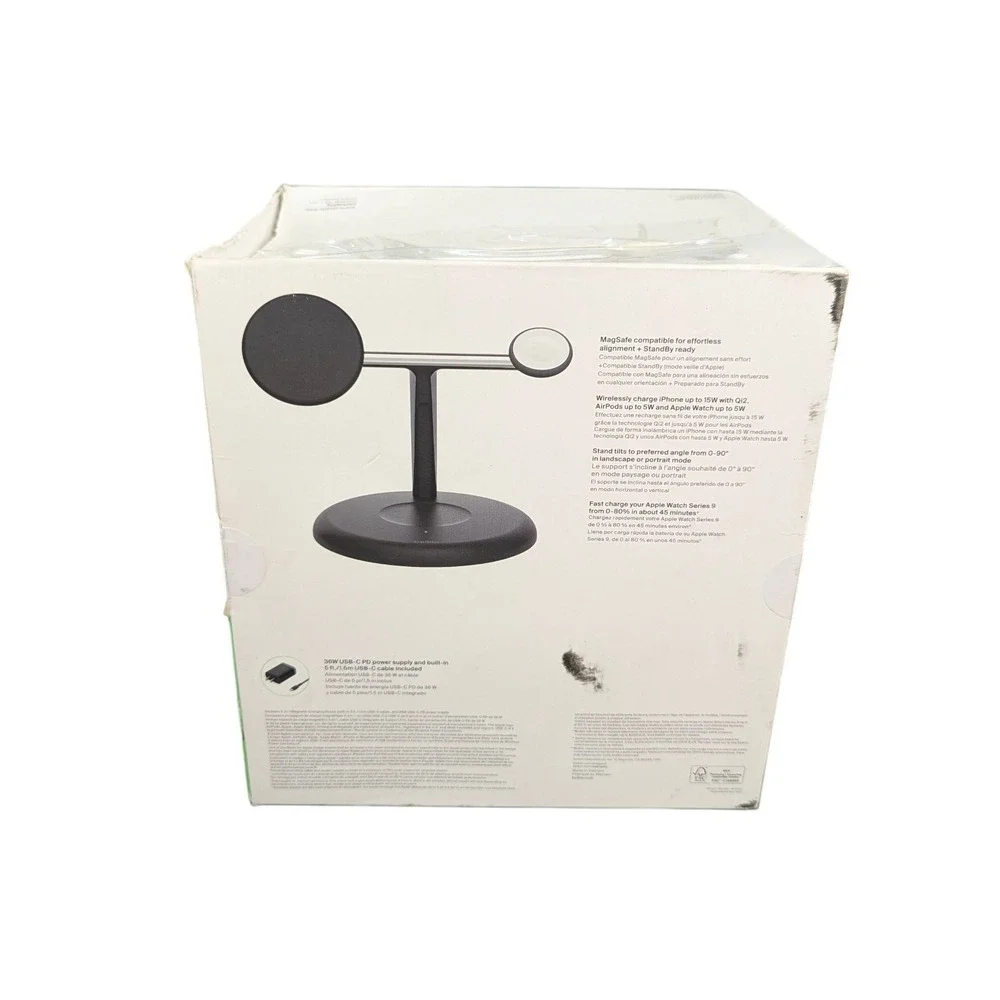 BbO Belkin BoostCharge Pro 3-in-1 Qi2 Magsafe‎ Charging Stand WIZ023 Black